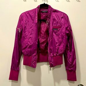Members Only Magenta Bomber Jacket